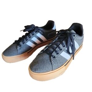 Adidas Men's Dark Gray Sneakers with White Accents 8